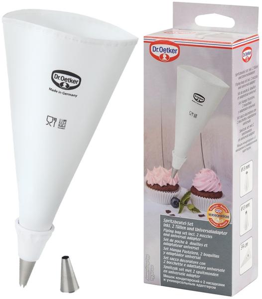 Dr. Oetker Spritzbeutel 34cm inkl. Tüllen