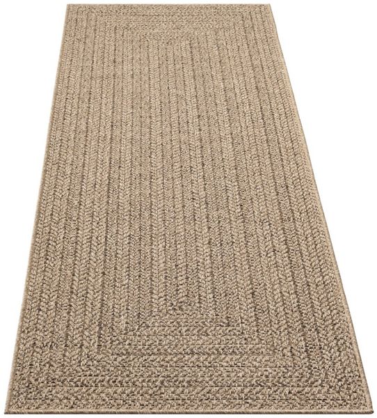 merinos Teppich Kenzy 2, rechteckig, Höhe: 10 mm, robuster In- und Outdoor Teppich im natürlichen Jute-Look, wetterfest