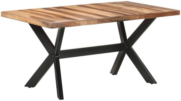 vidaXL Esstisch 160 x 80 x 75 cm Massivholz mit Palisander-Finish [321547]