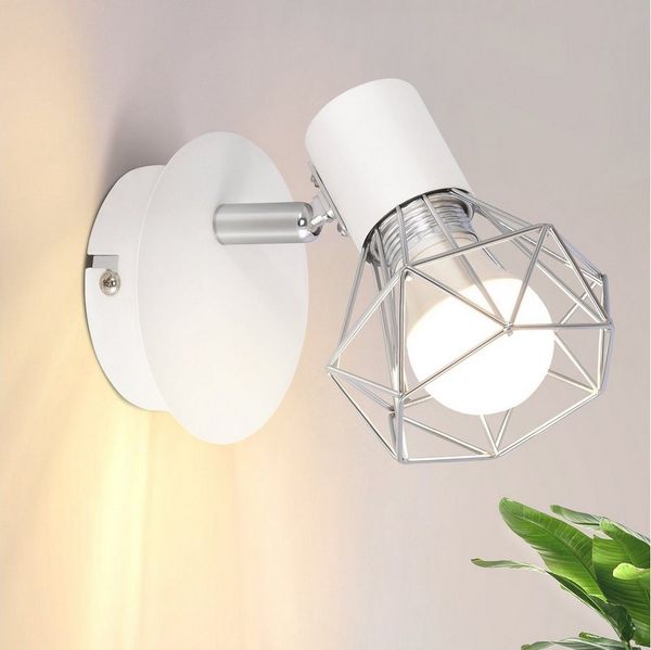 Nettlife Wandstrahler Wandstrahler E14 Verstellbare 350° Metall, Verstellbar 350°, LED wechselbar, für Wohnzimmer Flur Schlafzimmer
