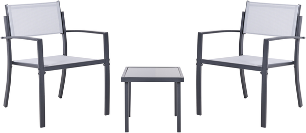 Bistro Set TAVOLETO Metall Grau