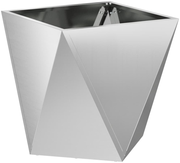 vidaXL Pflanzkübel Silber 40 x 40 x 40 cm Verzinkter Stahl 883832