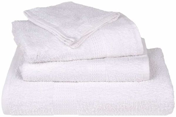 vidaXL Badetücher FROGN 2 Stk. Weiß 100x150 cm 360 g/m² 136657 Bild 4