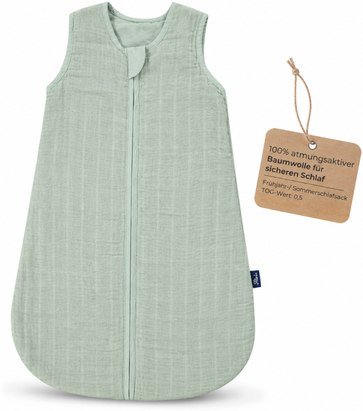 Alvi Mull-Schlafsack TOP, Uni Grün, 100