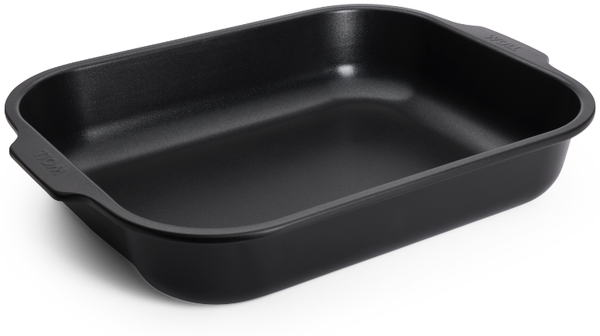 WOLL Bratreine „Roast‑It!“ große Kapazität 30 x 8 x 38 cm Karbonstahl mit PFAS‑freier Keramik Alle Herdarten bis 260 °C Spülmaschinenfest