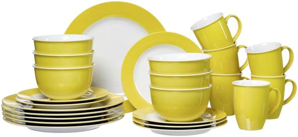 Ritzenhoff & Breker DOPPIO Kombiservice 24-teilig Gelb
