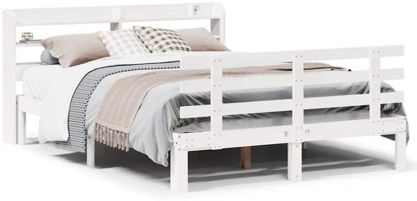 Einzelbettgestell Design für Erwachsene mit Kopfteil ohne Matratze Weiß 120x190 cm d3139e
