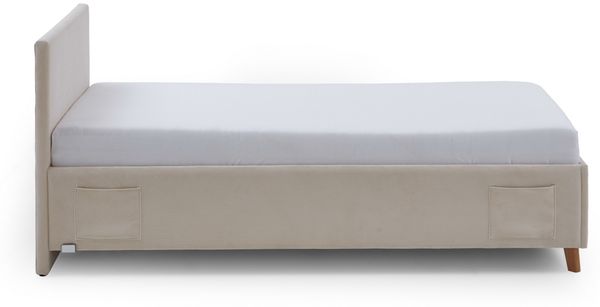 Cool Polsterbett grau Polyester Stoffbezug Scala 210cm x 150cm x 90cm Bild 2