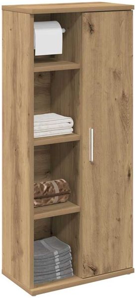 vidaXL Badezimmerschrank mit Rollenhalter Artisan-Eiche 39x22x90 cm 858532