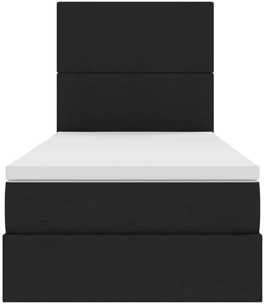 vidaXL Aufbewahrungsbett mit Matratze Schwarz 100 x 200 cm Polyester 3371699 Bild 7