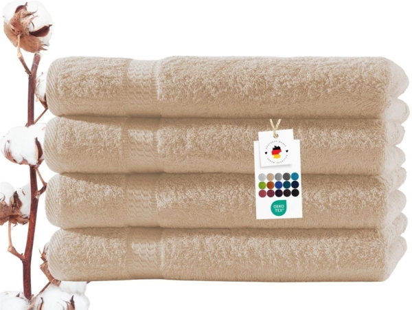 Carpe Sonno Handtuch Set 50x100 cm 100% Baumwolle Handtücher Set 500 g/m2 Frottier Handtuchset, Frottier (Spar-Set, 4-St), Extra Soft & Weich, Saugfähig, Schwer, Atmungsaktiv, schnell trocknend