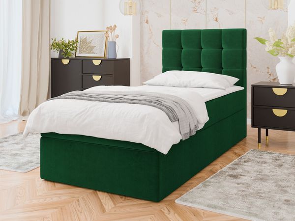 Boxspringbett Gazel Single (Farbe: Manila 35, Größe: 80 x 200)