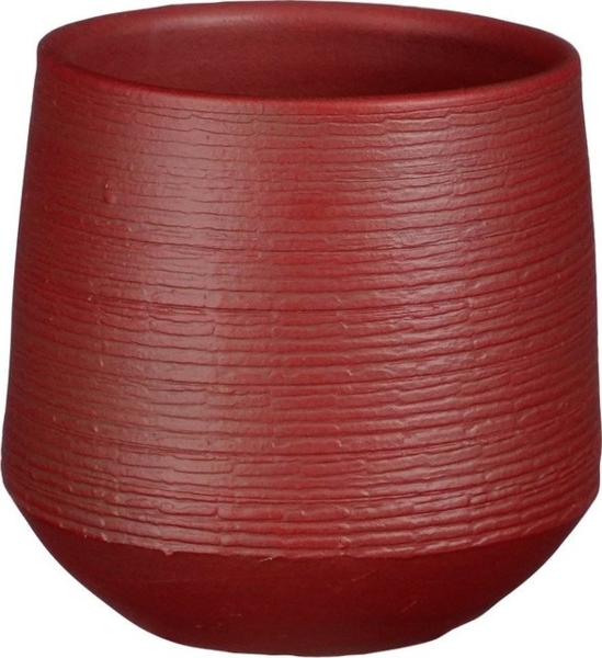 Mica Blumentopf Evora dunkelrot Terracotta Ø 16 x 15 cm Bild 2