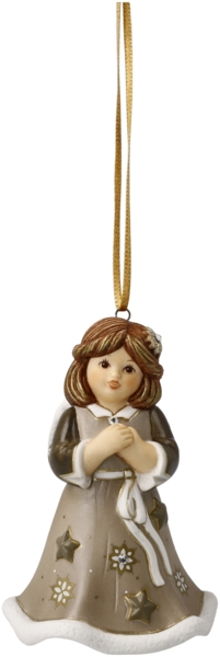 Goebel / Jahresengel Glöckchen 2024,Engel,6,0 x 6,0 x 9,5 cm / Porzellan / 6,0 x 6,0 x 9,5 cm