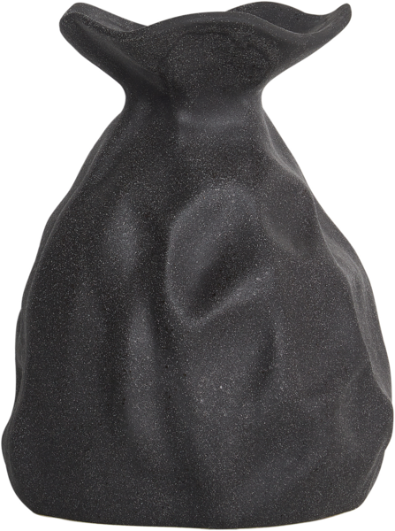 Blumenvase COONTAIL Steinzeug 31 cm Schwarz