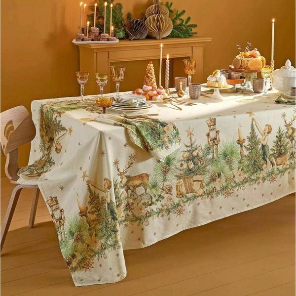 Garnier Thiebaut Mitteldecke Noel vintage Dore 155 x 155 cm