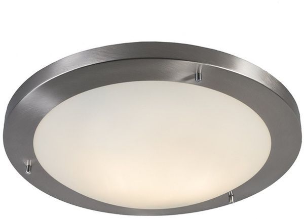 Qazqa Außen-Deckenleuchte Yuma, ohne Leuchtmittel, Warmweiß, QAZQA Außen Deckenleuchte, e27, Stahl, Stahl, Design