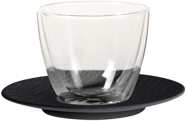 Villeroy & Boch Manufacture Rock Café au Lait-Set schwarz 2-tlg.