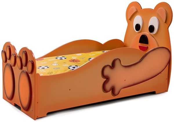 Kinderbett Bär inkl. Matratze 80x160 cm