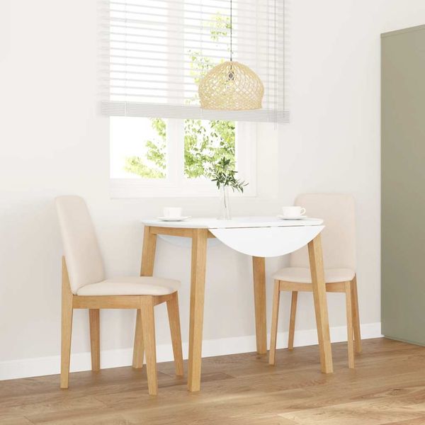 vidaXL Esszimmerstühle mit Kissen 2 Stk. Massivholz Gummibaum 4102445
