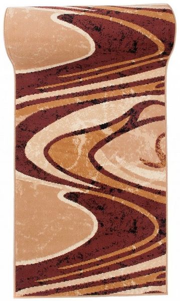 Mazovia Läufer Läufer Flurläufer Modern für Vorzimmer 80 cm Breit Braun, 80 x 100 cm, Kurzflor, Meterware, Höhe 8 mm