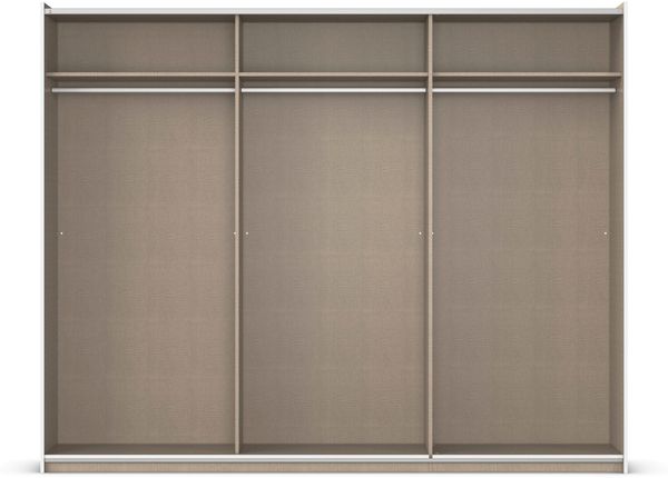 rauch Kleiderschrank; Schwebetürenschrank KRONACH, 2-türig, 1 Spiegeltüre, Eiche Artisan, 261x210x59xcm Bild 7