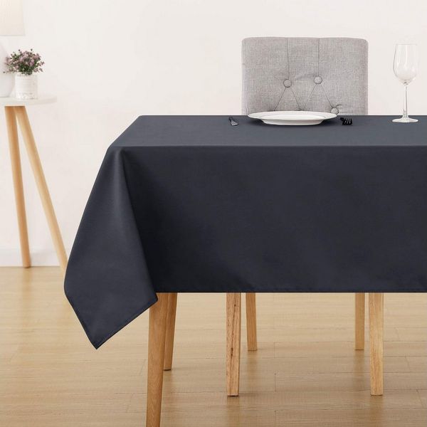 Deconovo Tischdecke Wasserabweisend Tischwäsche Abwaschbar Tischtücher Pflegeleicht (1er Set, Rechteckige Tischdecken), Lotuseffekt fleckabweisend rechteckige Tischdecken fleckabweisend