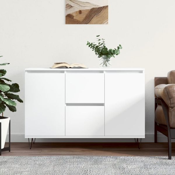 vidaXL Sideboard Weiß 101,5x35x70 cm Holzwerkstoff 827204