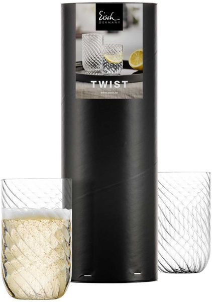 Eisch Twist Allround-Becher 360 ml 2er Set in Geschenkröhre