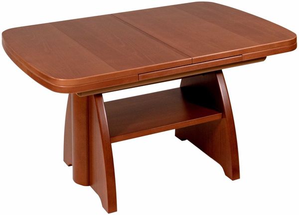 Couchtisch höhenverstellbar und ausziehbar Clara 101x56x71 Kirschbaum