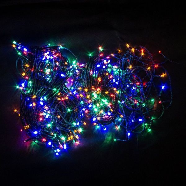 500er LED Lichterkette Außen Innen Partylicht Weihnachtslichterkette bunt
