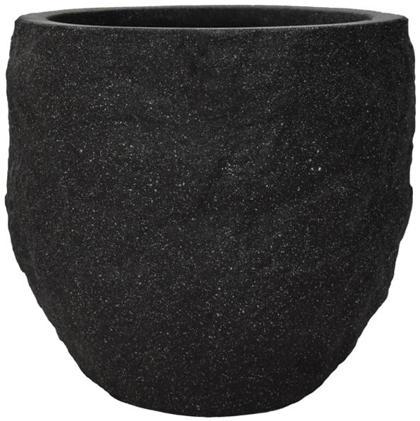 Pflanzgefäß The Rock Pflanzkasten Blumenkasten 28x24 cm Steinoptik Anthrazit