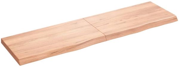 vidaXL Wandregal Hellbraun 180x50x(2-6) cm Massivholz Eiche Behandelt 363721