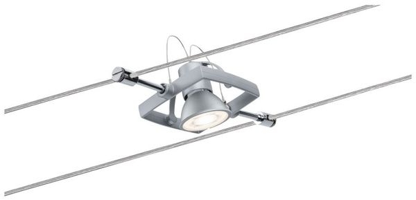 Paulmann No. 94133 Seilsystem Mac II Chrom matt mit 5 Spots ohne Leuchtmittel, max. 10W GU5,3 Bild 3