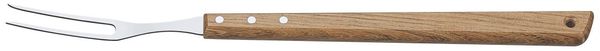 Tramontina 'Churrasco' Grillgabel, Edelstahl/Holz, Silber/Braun, 46 cm
