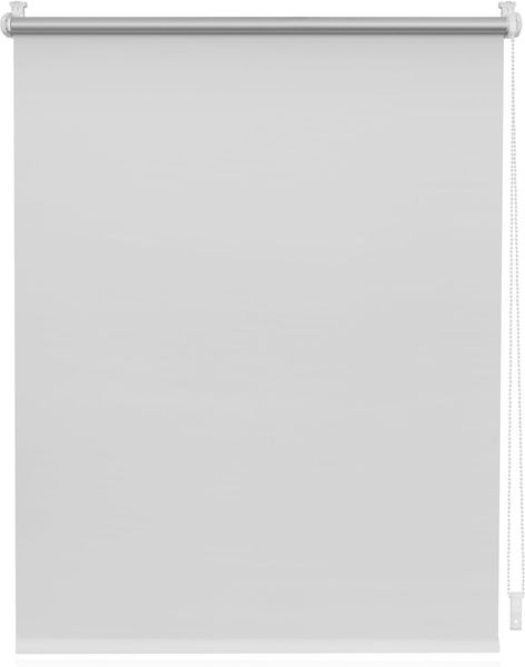 Lichtblick Thermorollo ohne Bohren, Klemmfix, Verdunklungsrollo, Hitzeschutz, Sichtschutz, Wandmontage, Deckenmontage, Rollo für Fenster und Türen 90x150 cm (B x L), Hellgrau