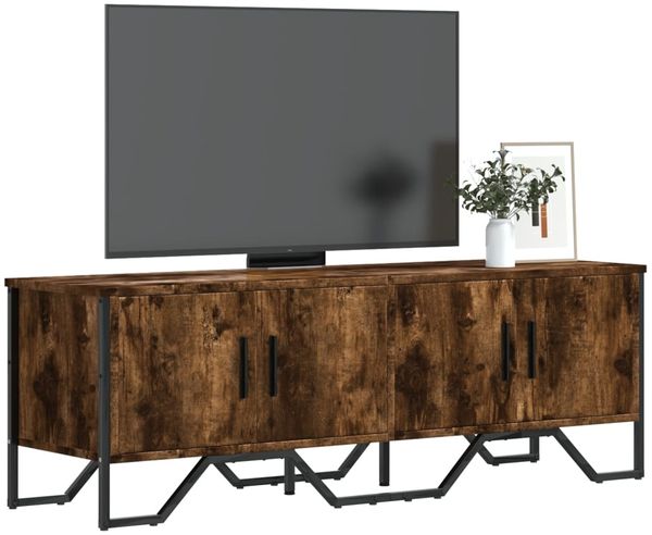 vidaXL TV-Schrank Räuchereiche 122x34x41 cm Holzwerkstoff 848586