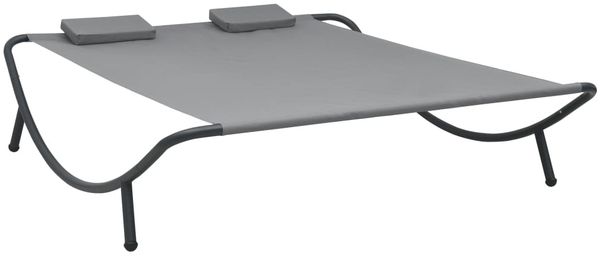 vidaXL Sonnenliege Stoff Anthrazit 48076