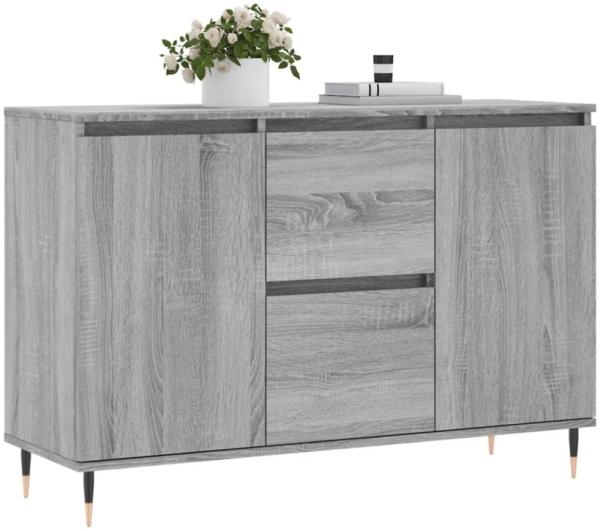 Sideboard Grau Sonoma 104x35x70 cm Holzwerkstoff