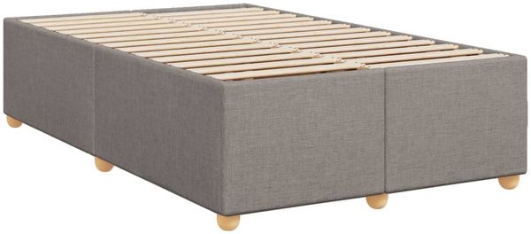vidaXL Boxspringbett mit Matratze Taupe 120x200 cm Stoff 3288965 Bild 9