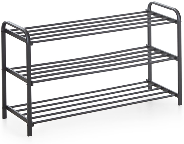 Schuhregal (B/H/T: 89x49x29 cm) in schwarz