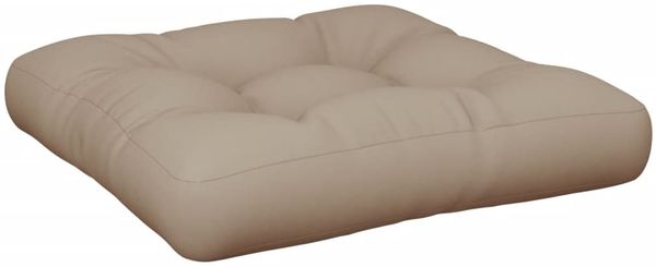 vidaXL Palettenkissen Taupe 50 x 50 x 12 cm Stoff Bild 2