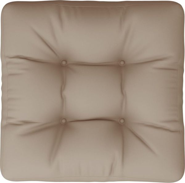 vidaXL Palettenkissen Taupe 50 x 50 x 12 cm Stoff Bild 6