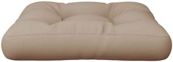 vidaXL Palettenkissen Taupe 50 x 50 x 12 cm Stoff Bild 4