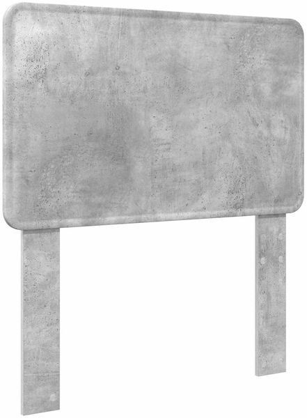 vidaXL Bettrahmen mit Kopfteil Beton Grau 90 x 190 cm Ingenieurs Holz 3412640 Bild 7