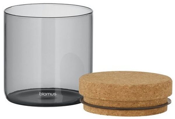 blomus Vorratsglas -KEEPY- Vorratsdose, Aufbewahrungsbehälter: Luftdicht & frisch, Borosilikatglas, Hochwertig, Glas, Korkdeckel, Vielseitig, Robust, Stilvoll, Modern