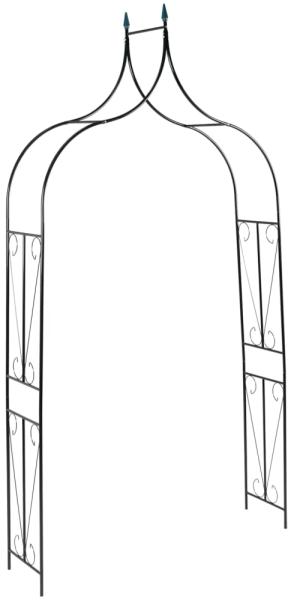 vidaXL Rosenbogen Dunkelgrün 120x38x258 cm Eisen 47094