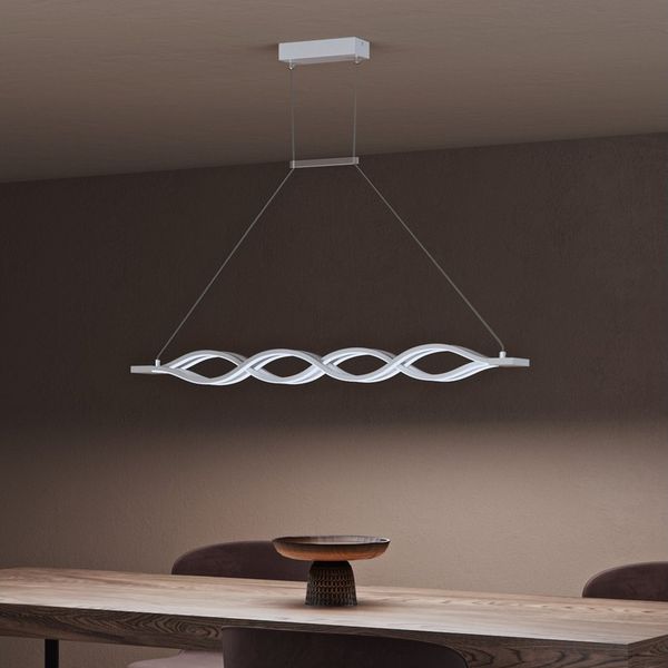 doporro LED Pendelleuchte Esszimmer dimmbar Hängeleuchte mit Fernbedienung Bürolampe