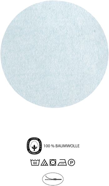 biberna Melange-Flanell Kopfkissenbezug MELANGE UNI, eisblau Bild 4