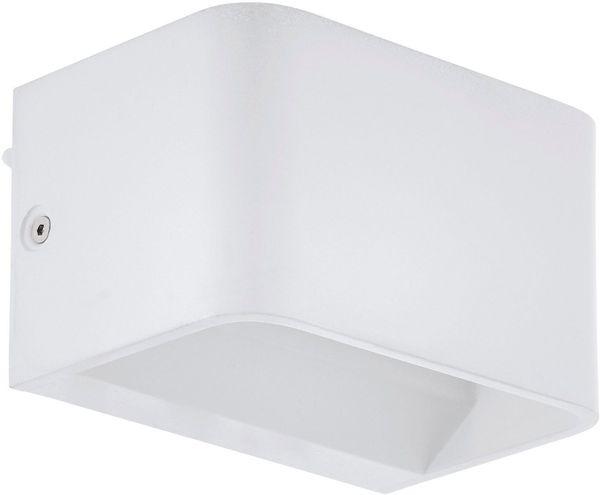 Eglo 98421 LED Wandleuchte SANIA 4 Up & Downlight Alu weiß L:13cm H:8cm T:9cm 6W 3000K